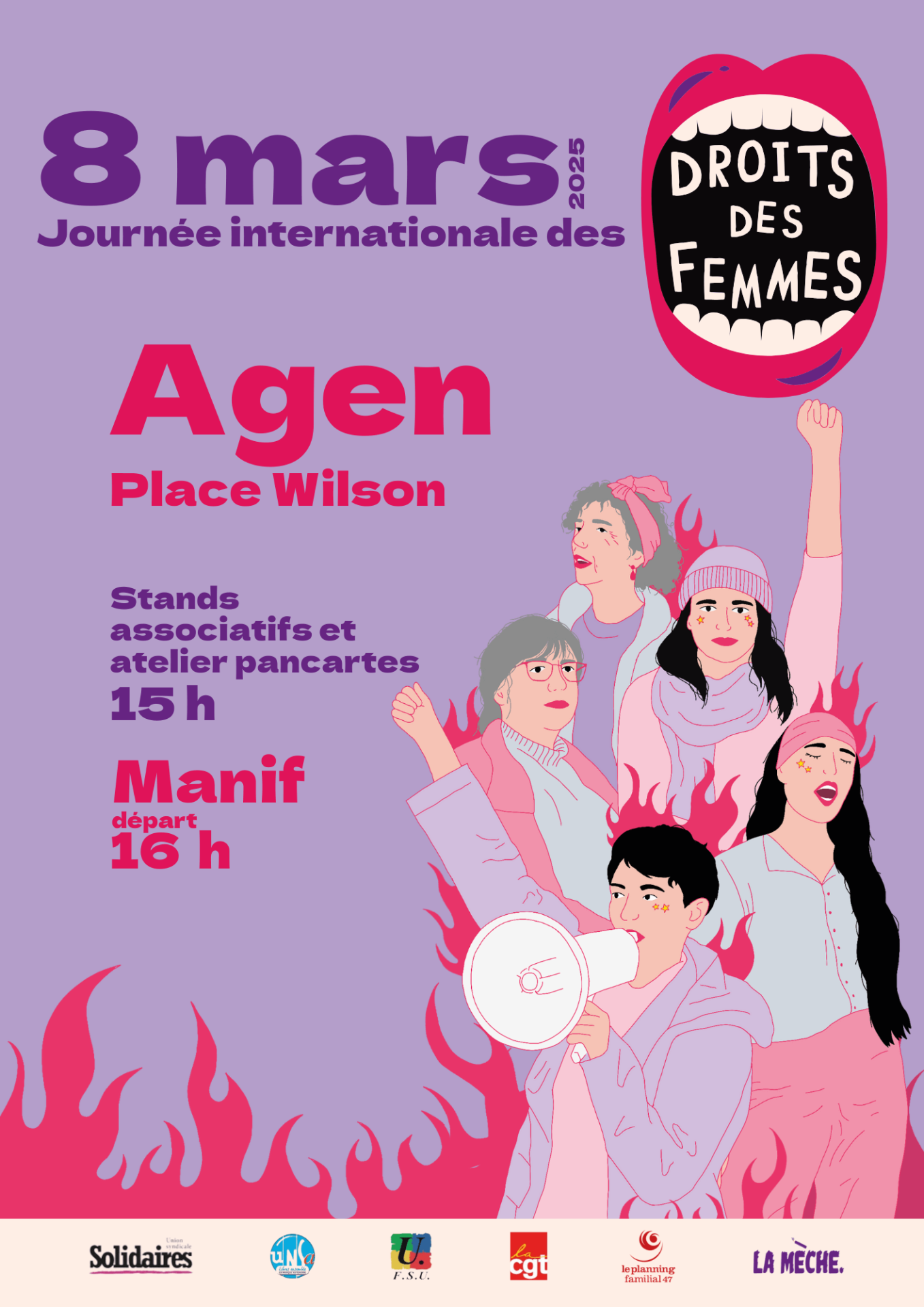 Tous et tous dans la rue pour les droits des femmes
