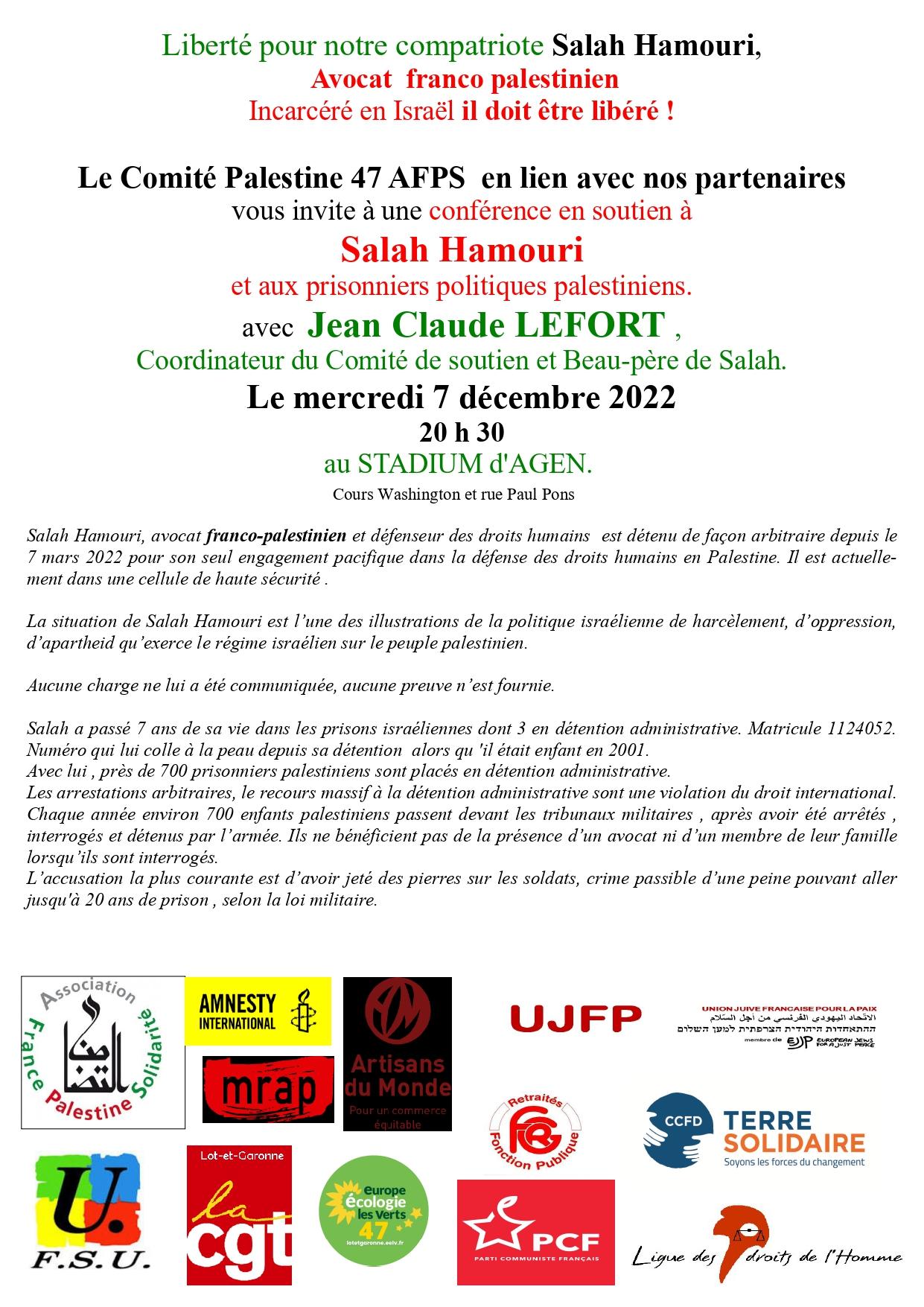 Invitation conference soutien salah hamouri prisonniers palestiniens avec jean claude lefort page 0001